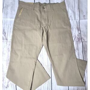Weatherproof Commuter Pants Men's 38W-30L Khaki Stretch, Elastic Waist